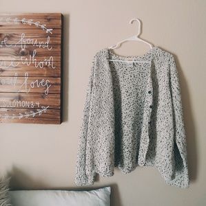 Speckled Sweater Cardigan